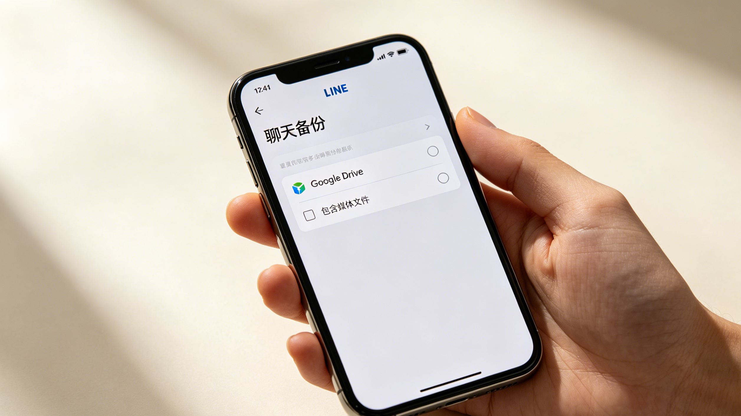 LINE iPhone备份聊天记录到Google Drive