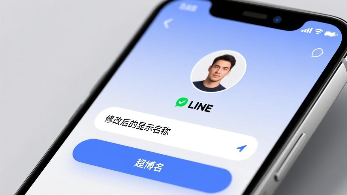 LINE改名字 - 个人资料界面