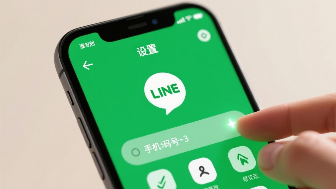 LINE换绑手机号 - 设置界面