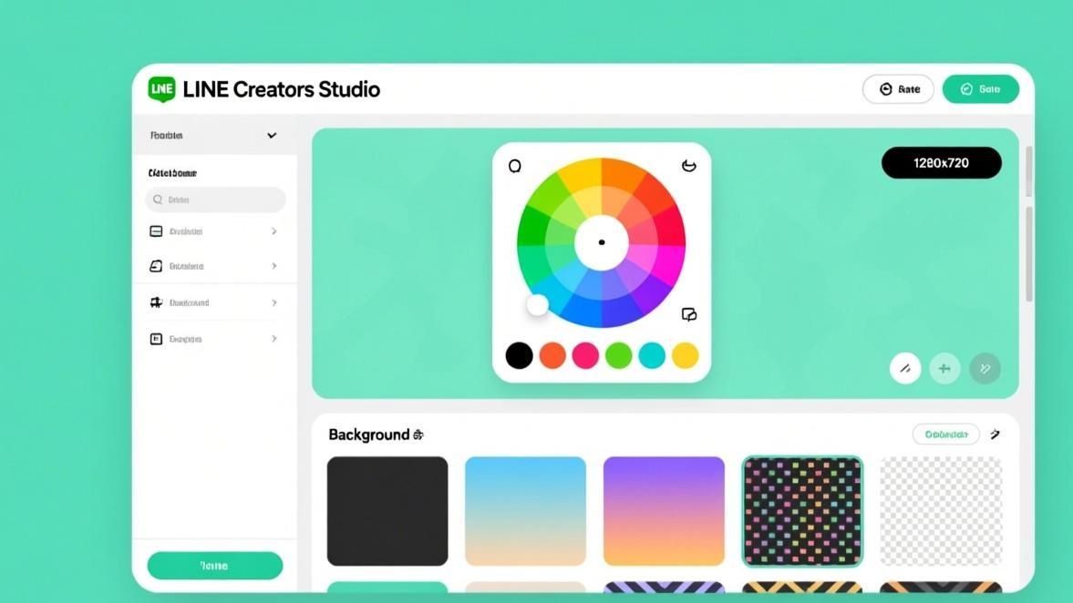 LINE Creators Studio 自定义主题界面
