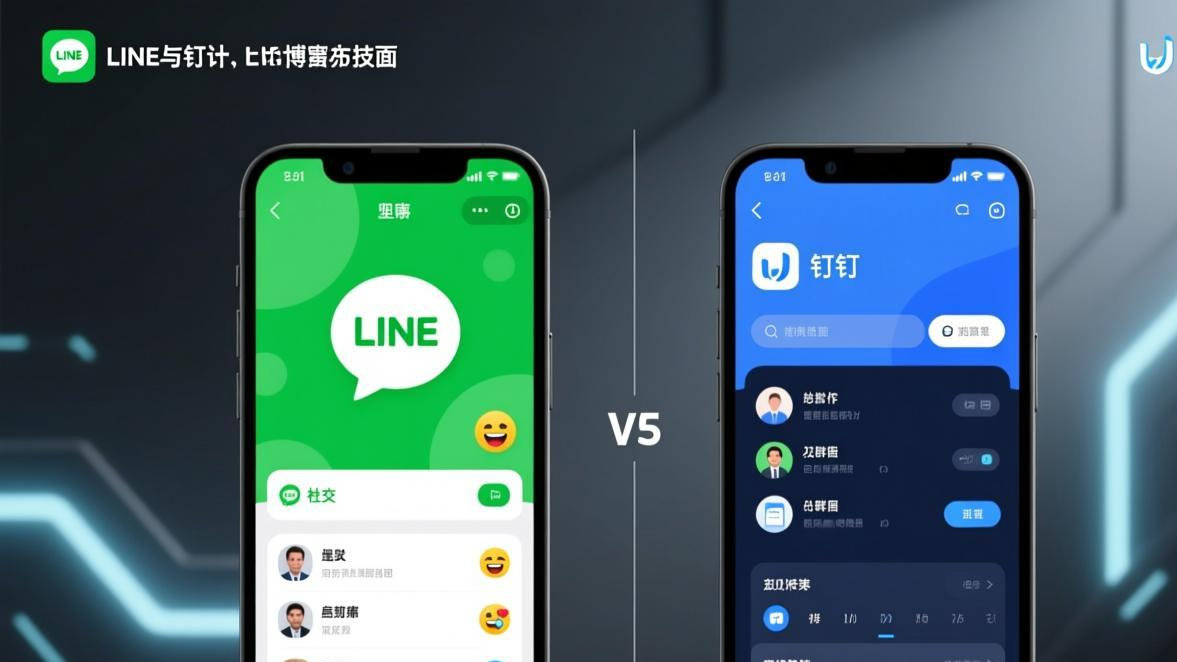 LINE vs 钉钉 - 2026年对比，社交工具还是办公软件？
