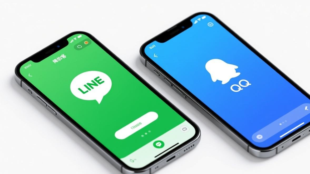 LINE vs QQ - 界面对比